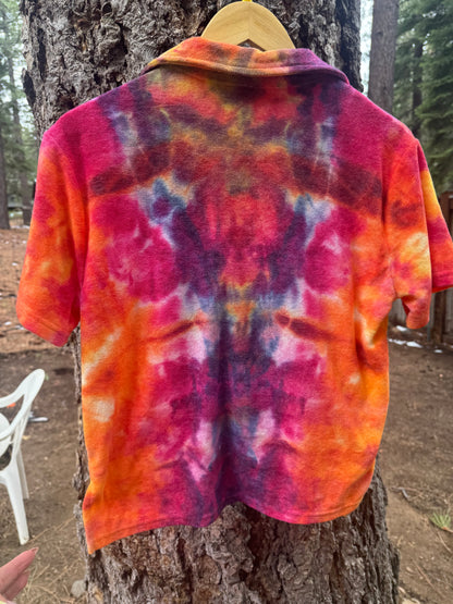 Medium Terry Cloth Button-Up