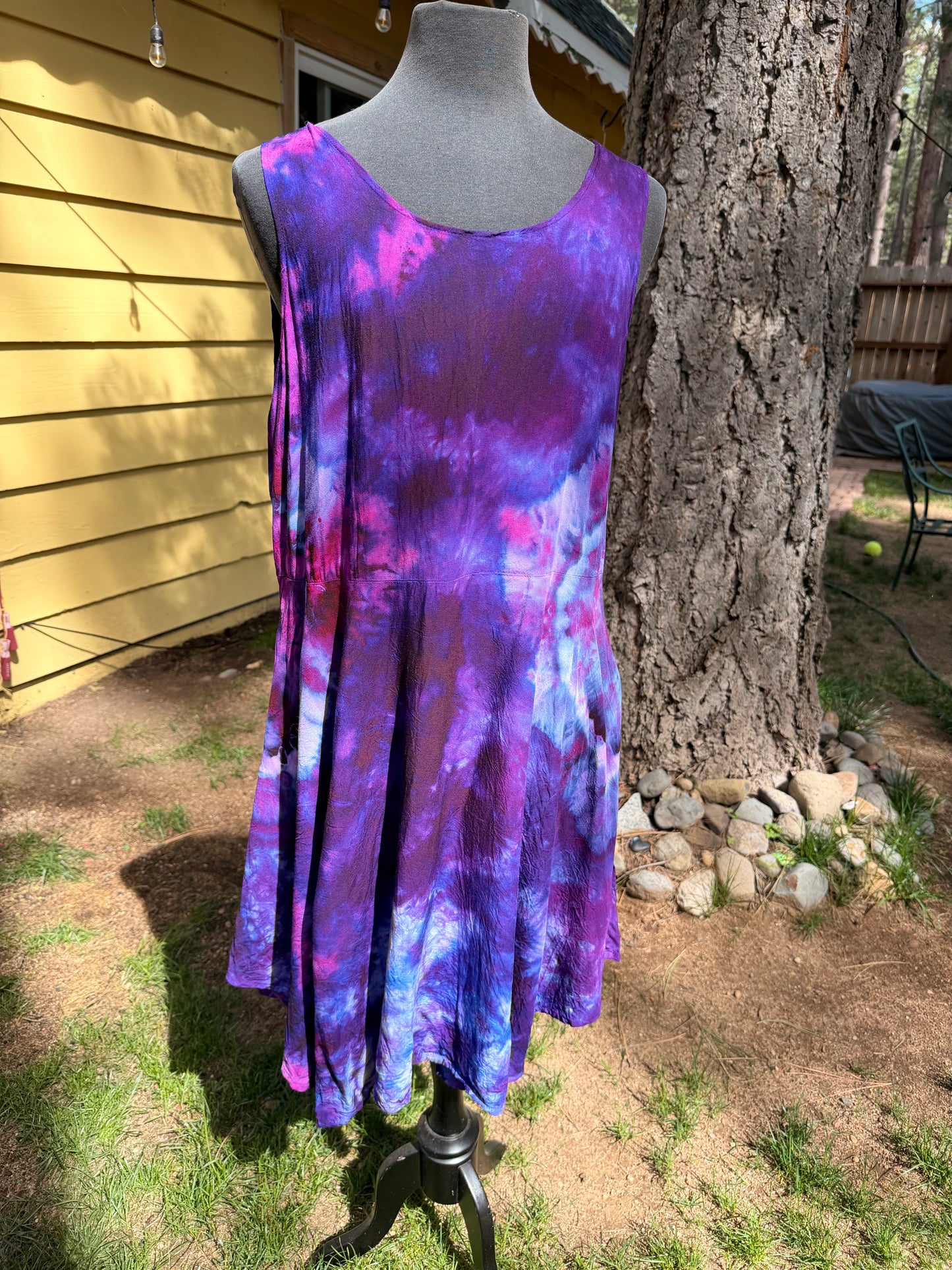 Purple Rayon Dress - XL