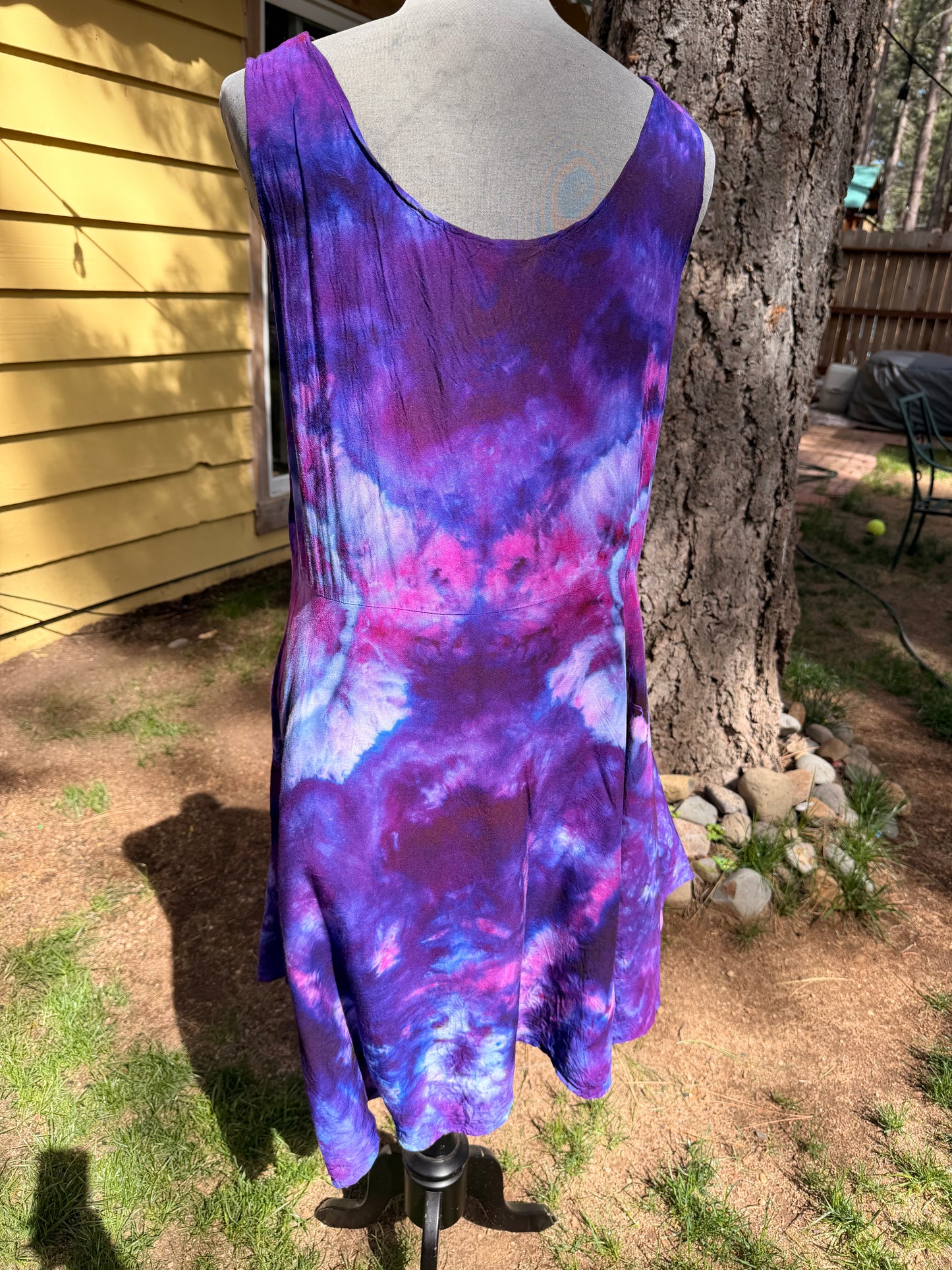 Purple Rayon Dress - XL